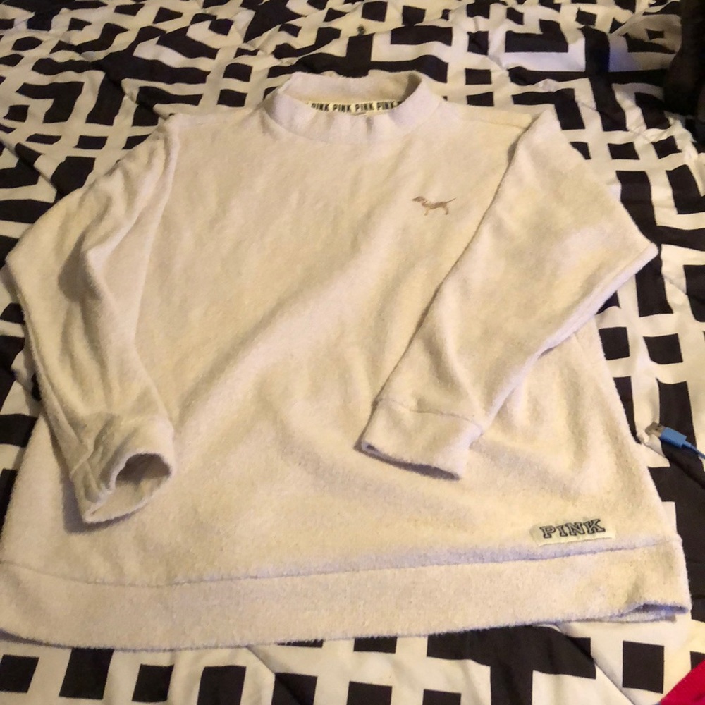 PINK mock neck sweater